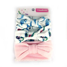 将图片加载到图库查看器，3pcs/lot baby girl headband for newborn babies hair band elastic accessories cotton headwear
