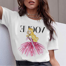 将图片加载到图库查看器，Vogue Harajuku T Shirt Summer Graphic Ullzang T-shirt Korean Kawaii Streetwear Tshirt 90s Funny Princess Cartoon Top Tees Female
