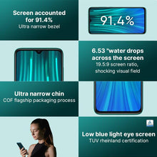 将图片加载到图库查看器，Global Version Xiaomi Redmi Note 8 Pro smartphone 6GB 64GB 128GB  MTK Heilo G90T Mobile Phone 64MP Quad camera NFC 18W charge
