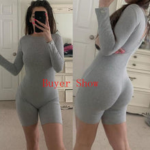 将图片加载到图库查看器，Liooil Black Gray Bodycon Playsuit Women Wear On Both Sides Sexy Jumpsuit Autumn 2020 Zip Up Party Club Romper Jumpsuits Shorts
