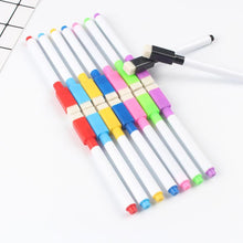将图片加载到图库查看器，5/8Pcs/lot Colorful black School classroom Whiteboard Pen Dry White Board Markers Built In Eraser Student children's drawing pen

