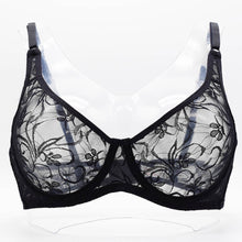 将图片加载到图库查看器，Plus Size Sexy Lace Bras For Women Underwired BH Hollow Out Bra Bralette Womens Underwear Delicate Embroidery Lingerie Brassiere
