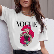 将图片加载到图库查看器，Vogue Harajuku T Shirt Summer Graphic Ullzang T-shirt Korean Kawaii Streetwear Tshirt 90s Funny Princess Cartoon Top Tees Female
