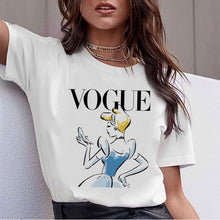 将图片加载到图库查看器，Vogue Harajuku T Shirt Summer Graphic Ullzang T-shirt Korean Kawaii Streetwear Tshirt 90s Funny Princess Cartoon Top Tees Female
