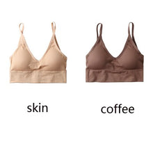 将图片加载到图库查看器，Queenral 2 Pcs Bras For Women Sexy Seamless Bra U Type Backless Bra Push Up Bralette Brassiere Women Bra Soutien Gorge Femme
