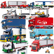 将图片加载到图库查看器，576PCS Boy Children's Building Blocks Set Truck Car Toys Kids Robot Bricks LegoINGLYS Educational Toys Mini engineering vehicle
