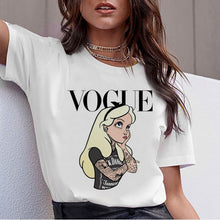 将图片加载到图库查看器，Vogue Harajuku T Shirt Summer Graphic Ullzang T-shirt Korean Kawaii Streetwear Tshirt 90s Funny Princess Cartoon Top Tees Female
