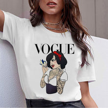将图片加载到图库查看器，Vogue Harajuku T Shirt Summer Graphic Ullzang T-shirt Korean Kawaii Streetwear Tshirt 90s Funny Princess Cartoon Top Tees Female
