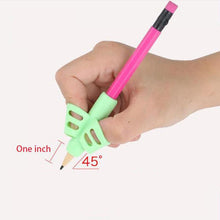 将图片加载到图库查看器，Two-Finger Pen Holder Silicone Baby Learning Writing Tool Correction Device Pencil Set Stationery 3 Piece Set Gift 2 Piece Fish
