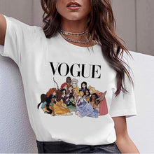 将图片加载到图库查看器，Vogue Harajuku T Shirt Summer Graphic Ullzang T-shirt Korean Kawaii Streetwear Tshirt 90s Funny Princess Cartoon Top Tees Female
