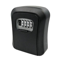 将图片加载到图库查看器，MOOL Key Lock Box Wall Mounted Aluminum alloy Key Safe Box Weatherproof 4 Digit Combination Key Storage Lock Box Indoor Outdoo
