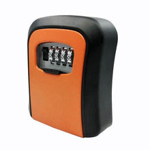 将图片加载到图库查看器，MOOL Key Lock Box Wall Mounted Aluminum alloy Key Safe Box Weatherproof 4 Digit Combination Key Storage Lock Box Indoor Outdoo
